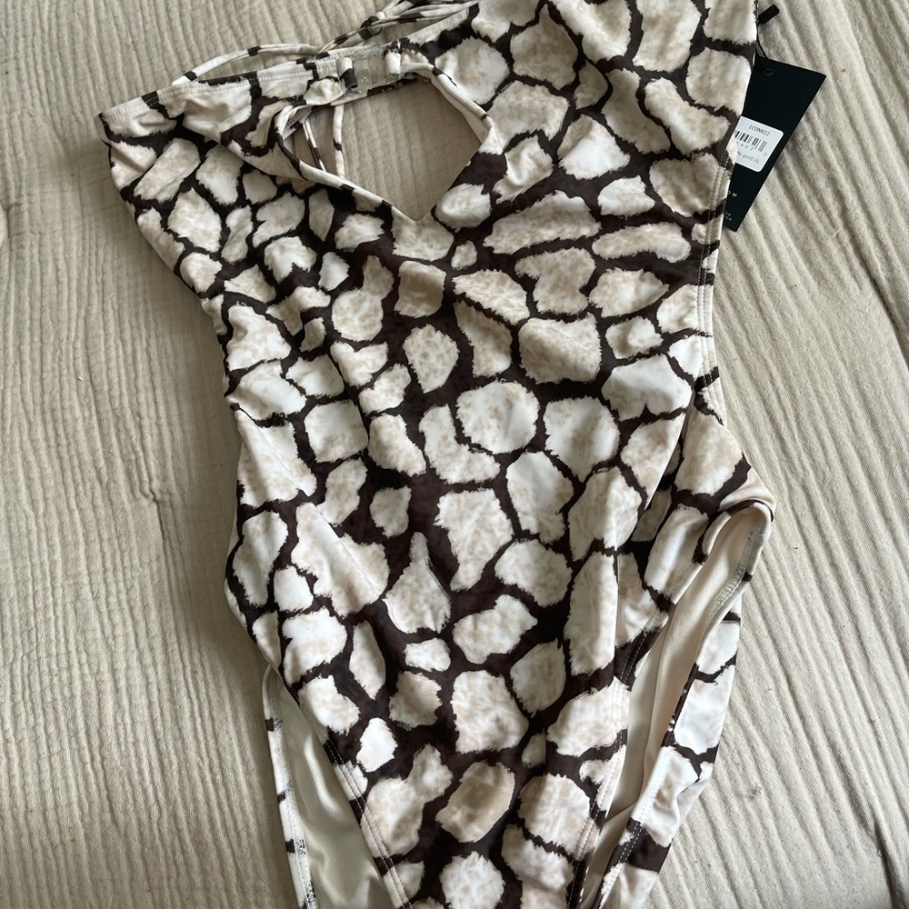 Giraffe Print one piece swimsuit